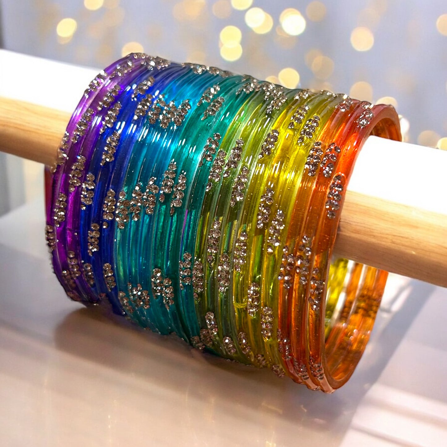 2.10 Ombre Glass Bangles • Rangoli