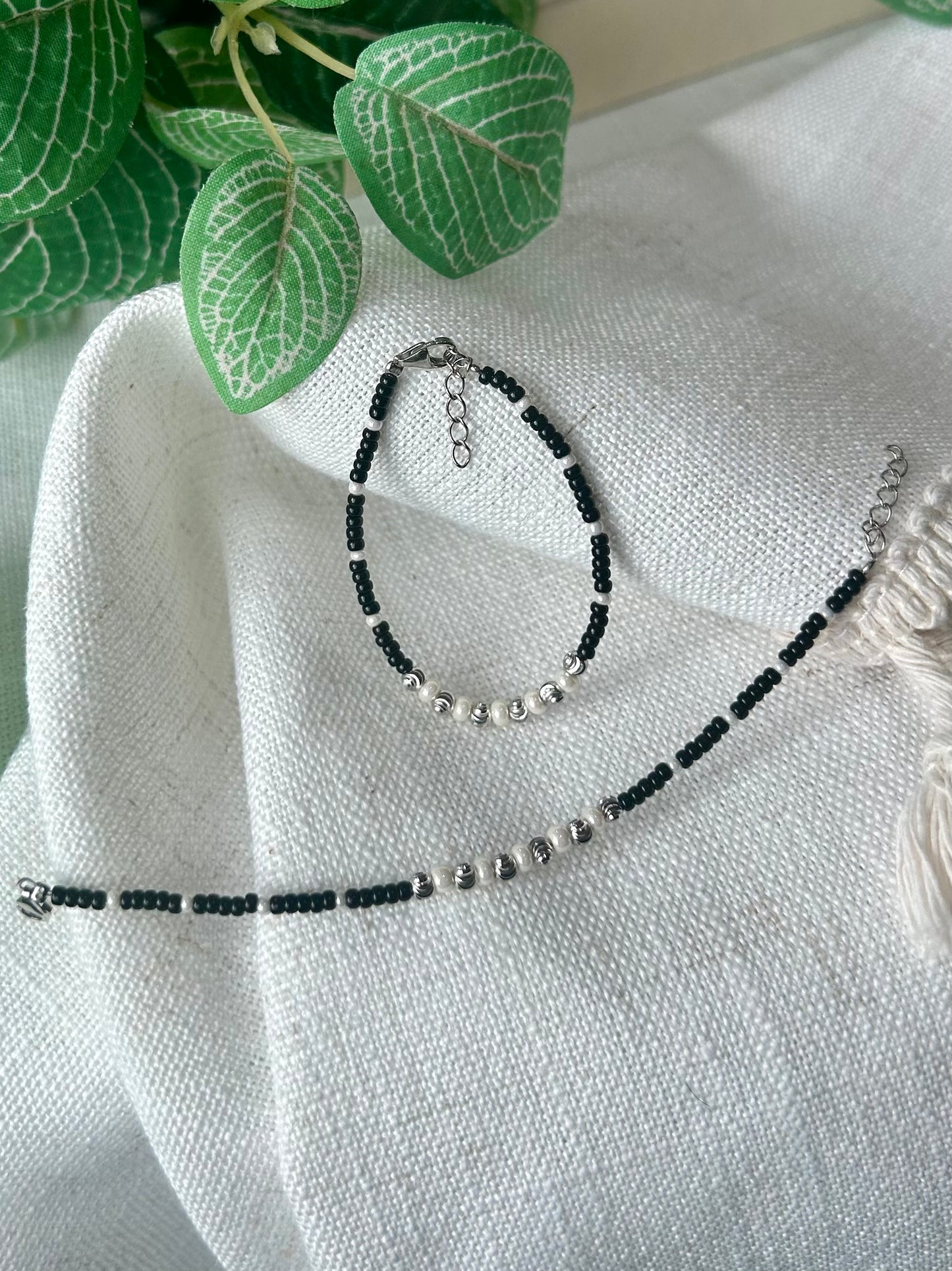 Nirmala • நிர்மலா • 925 Silver Baby Anklet/Bracelet Pair