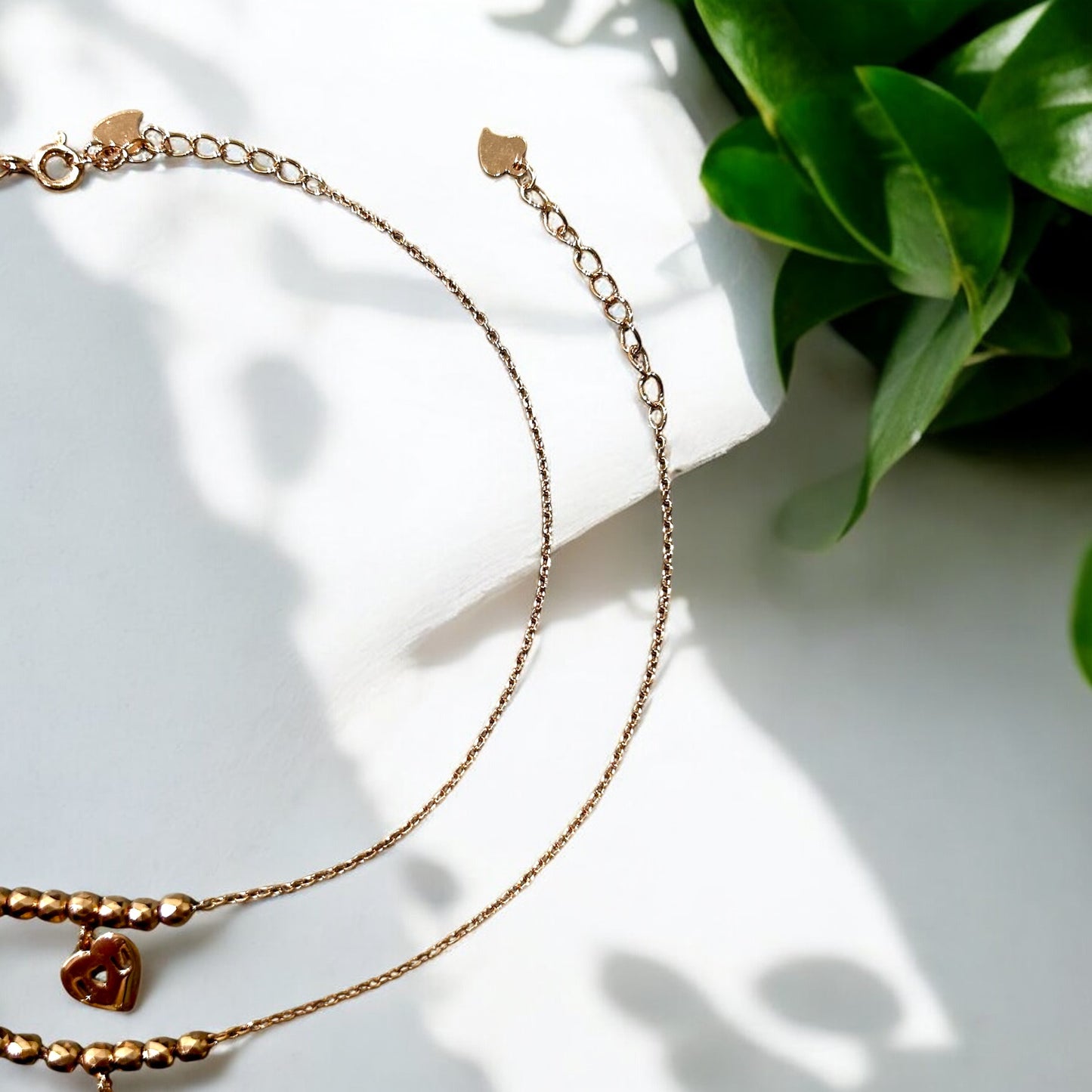 Premam • பிரேமம் • 925 Silver Anklets • Rose Gold