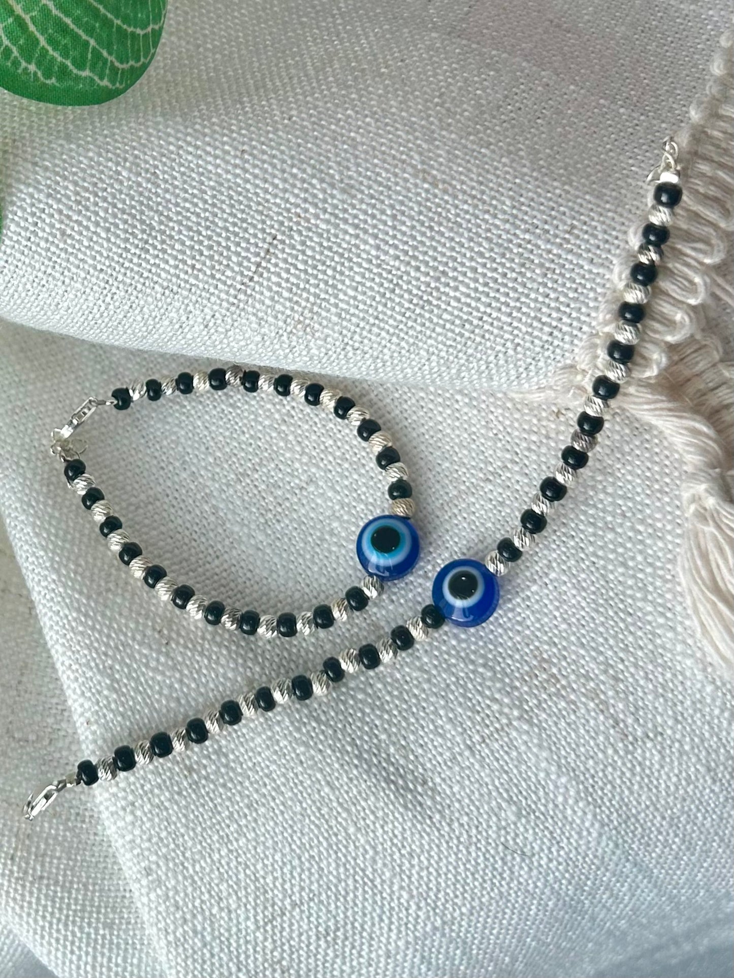 Netra • நேத்ரா • 925 Silver Baby Anklet/Bracelet Pair