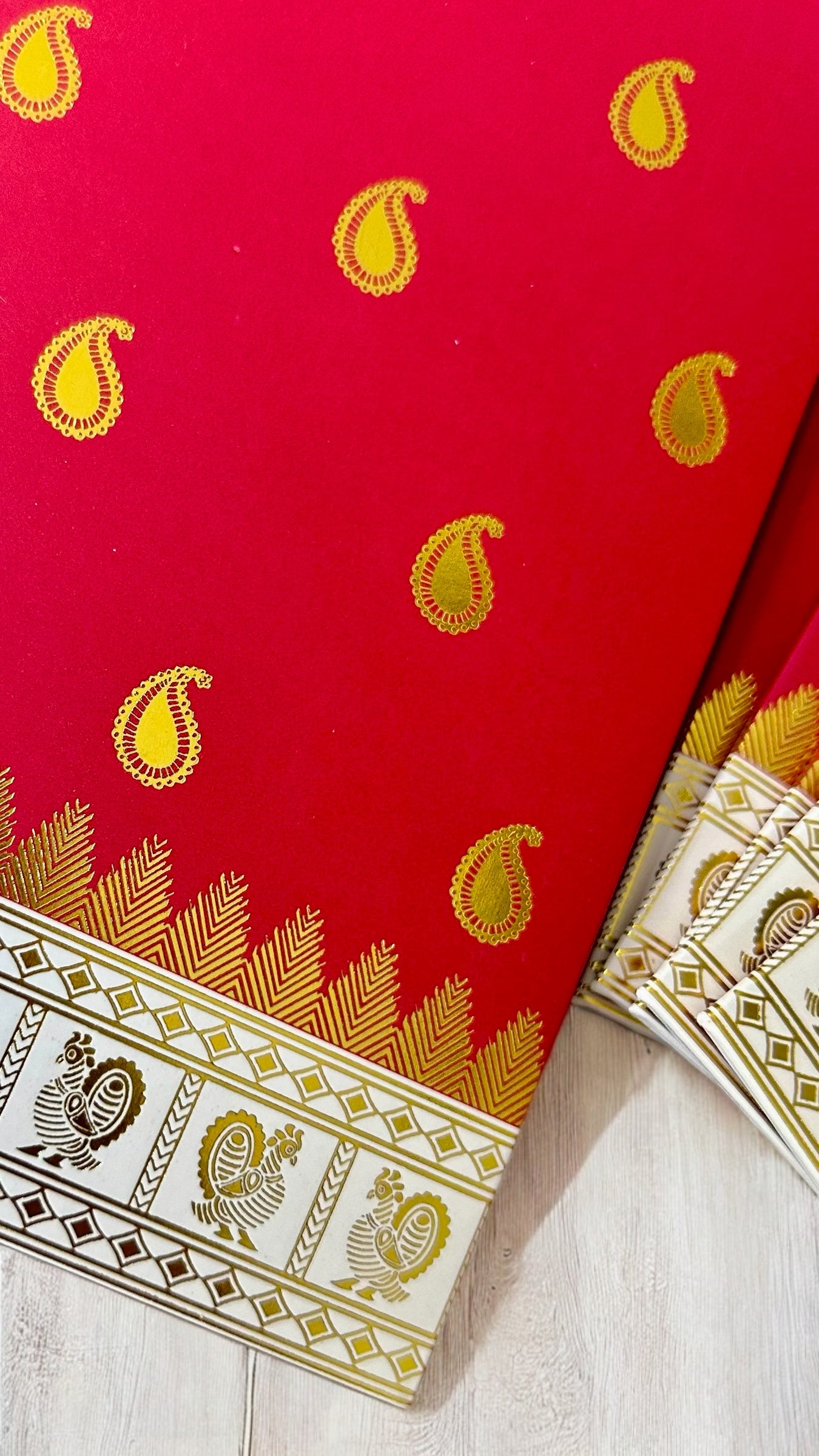 Mayilmaangani Saree-Inspired Blessing Packets (6 pcs)