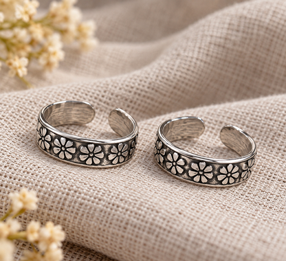 Malar • மலர் • 925 Silver Toe Rings