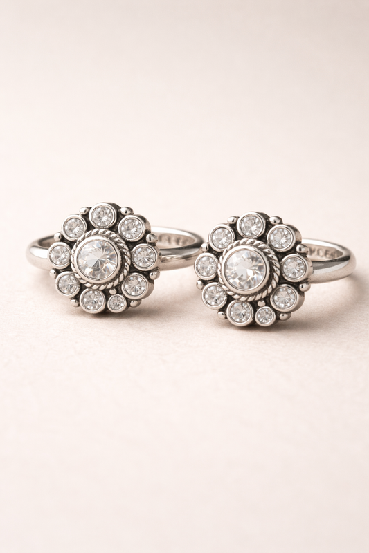 Madhani • மதனி • 925 Silver Toe Rings