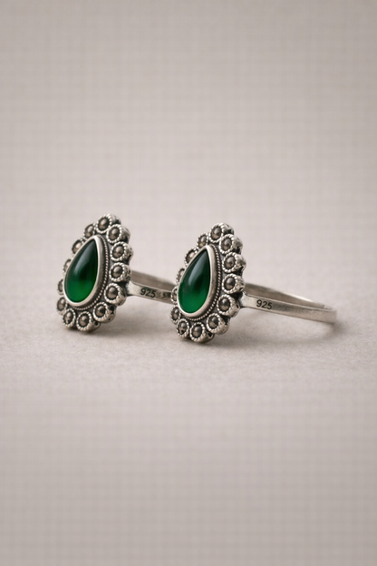 Mazhaithuli • மழைதுளி • 925 Silver Toe Rings