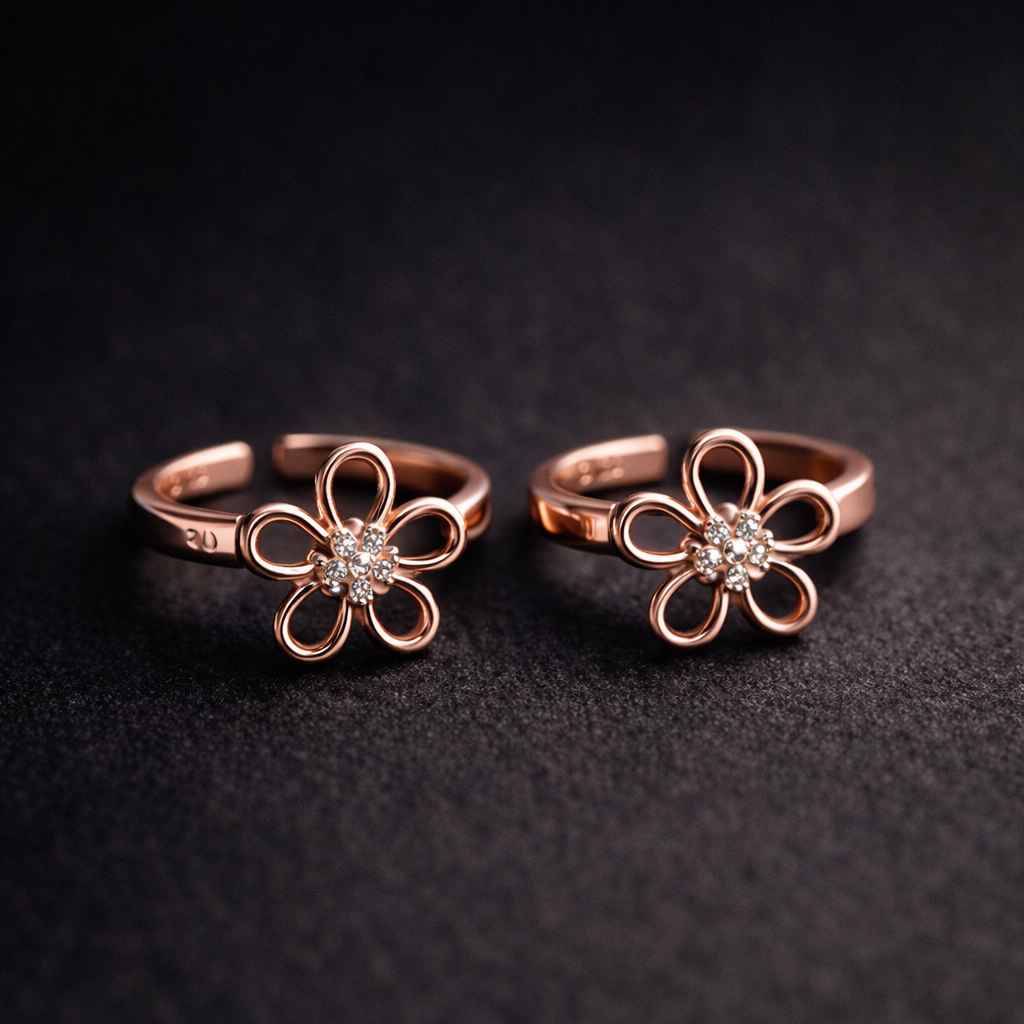 Nithyakalyani • நித்யகல்யாணி • 925 Silver Toe Rings