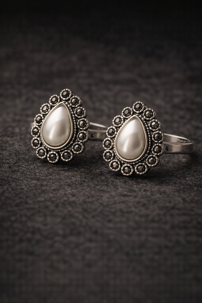 Mazhaithuli • மழைதுளி • 925 Silver Toe Rings