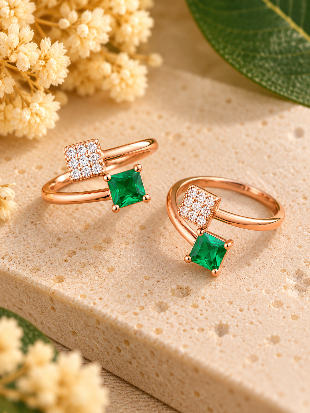 Varnika • வர்ணிகா • 925 Silver Front Twist Toe Rings