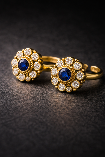 Pragaasi • பிரகாசி • 925 Silver Toe Rings