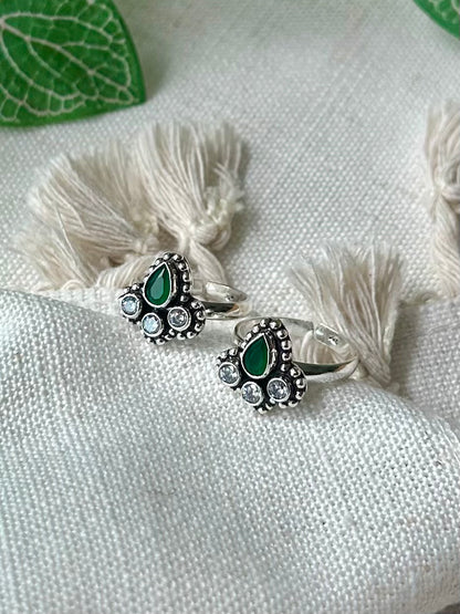 Chandrika • சந்திரிகா • 925 Silver Toe Rings
