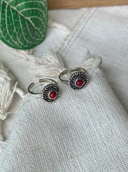 Sindhoori • சிந்தூரி • 925 Silver Toe Rings