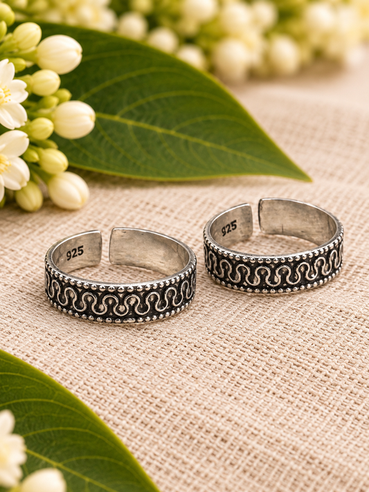 Surul • சுருள் • 925 Silver Toe Rings