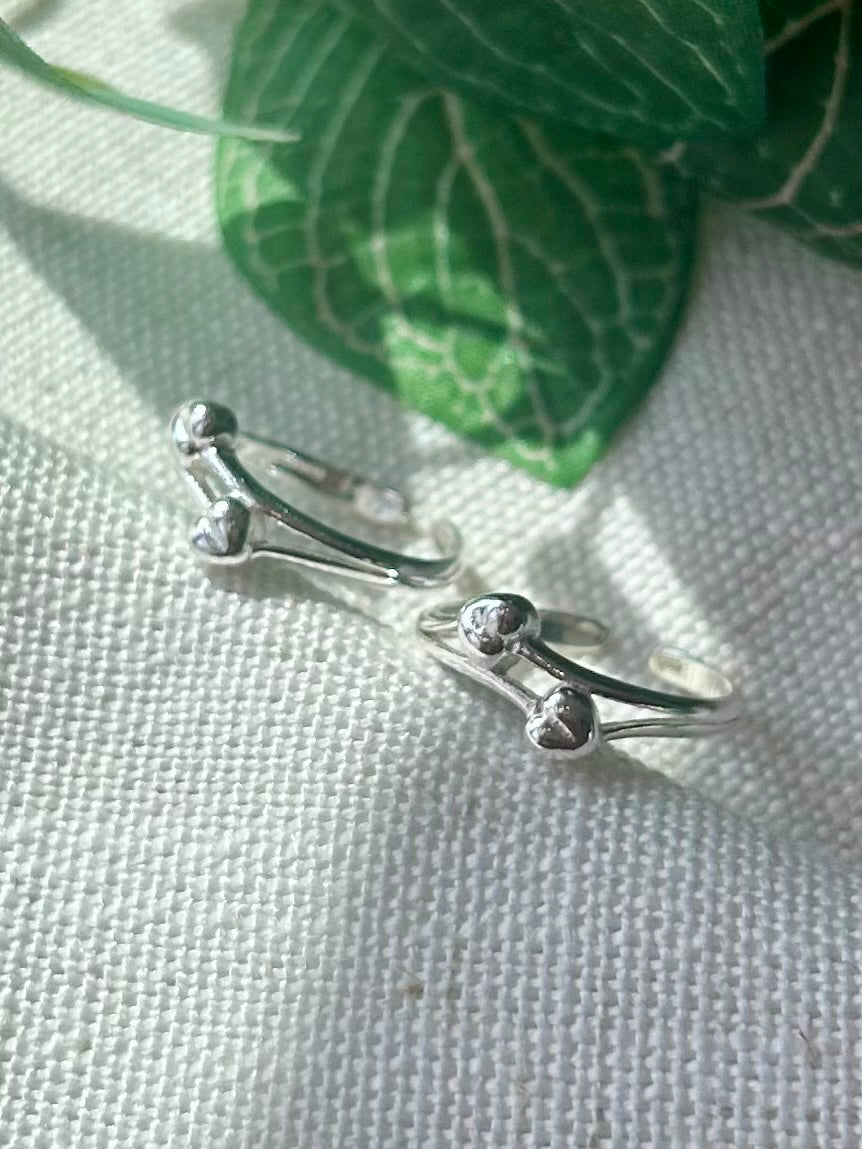 Sneha • ஸ்நேகா • 925 Silver Toe Rings