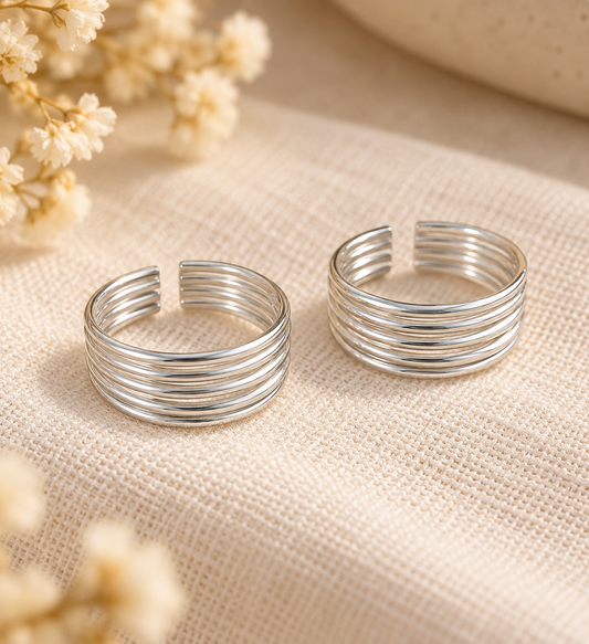 Panchani • பஞ்சனி • 925 Silver Toe Rings