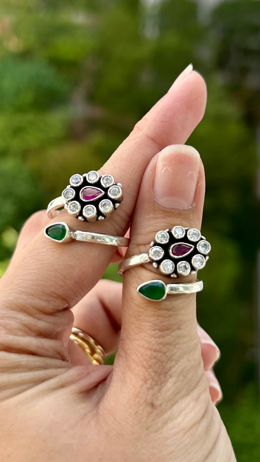 Malarvizhi • மலர்விழி • 925 Silver Toe Rings