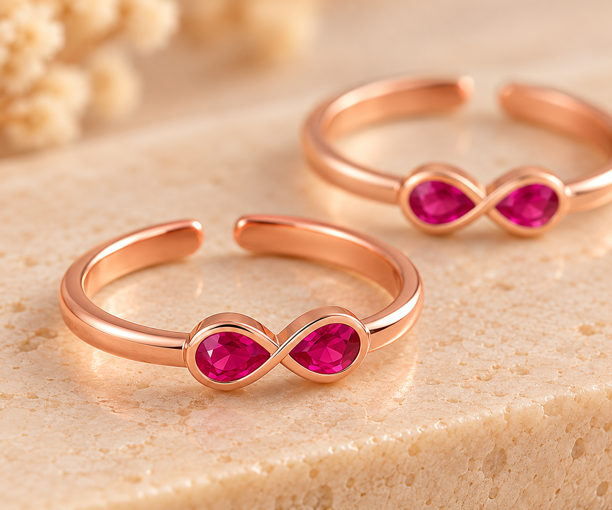 Anjalika • அஞ்சலிகா • 925 Silver Toe Rings