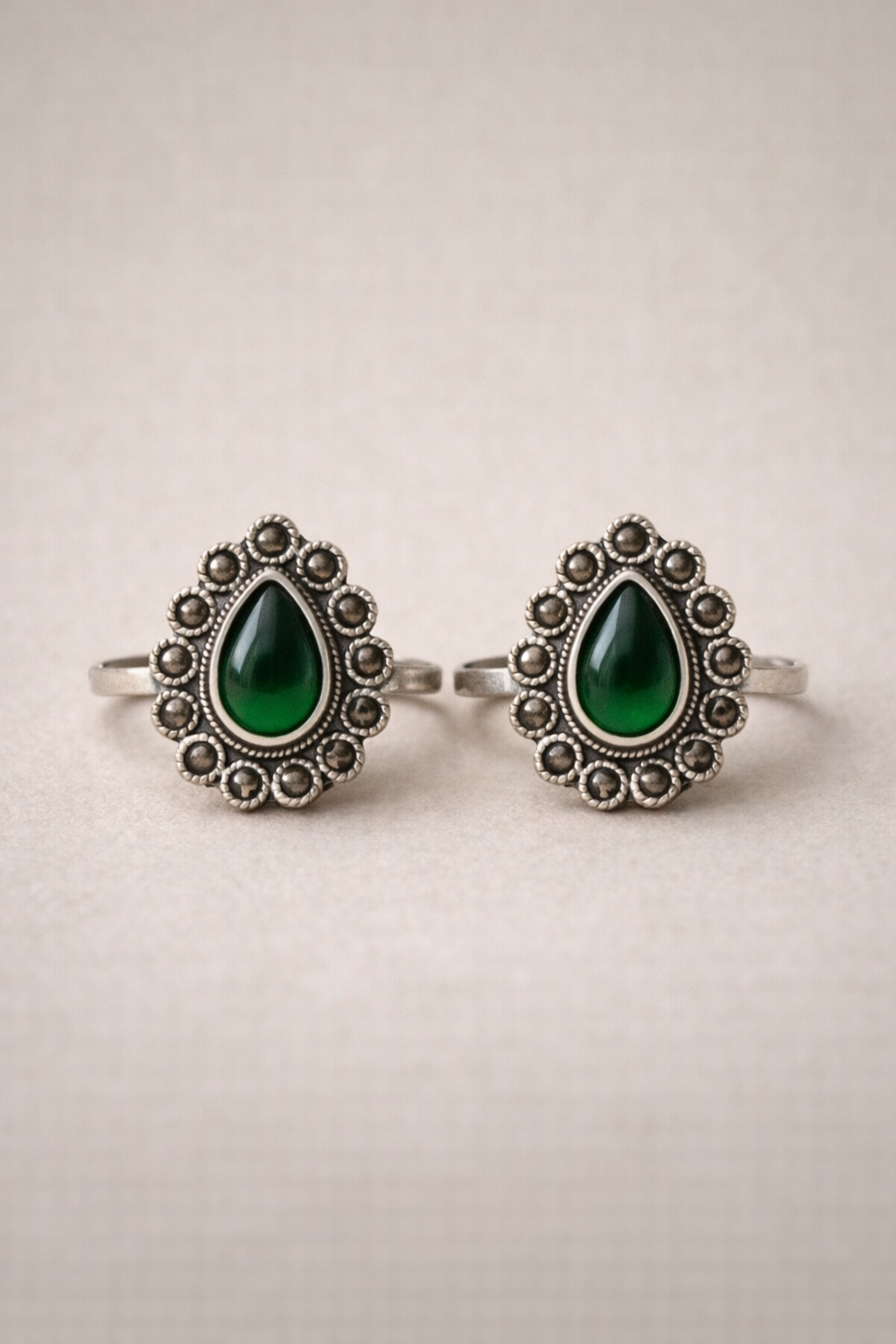 Mazhaithuli • மழைதுளி • 925 Silver Toe Rings