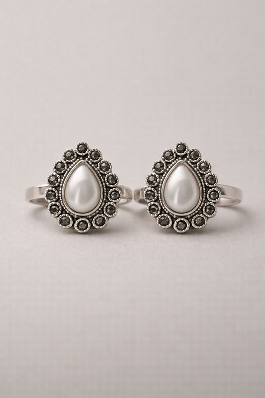 Mazhaithuli • மழைதுளி • 925 Silver Toe Rings
