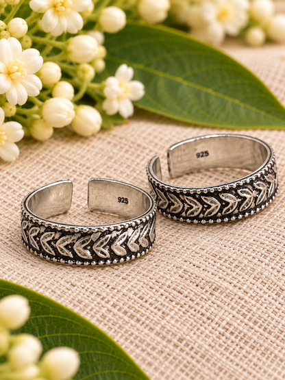 Thulir • துளிர் • 925 Silver Toe Rings
