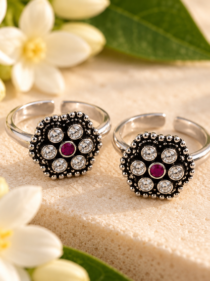 Chandramathi • சந்திரமதி • 925 Silver Toe Rings