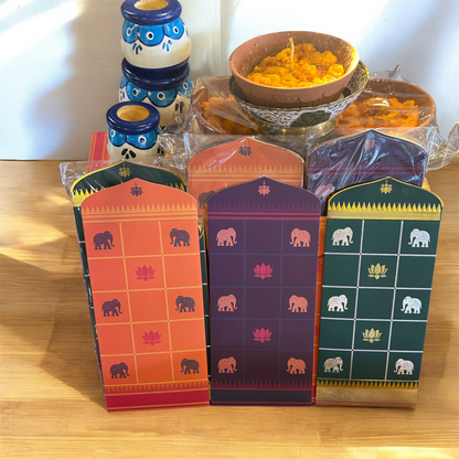 Kattam Saree-Inspired Blessing Envelopes • Heritage Colour Set