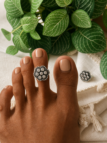 Chandramathi • சந்திரமதி • 925 Silver Toe Rings