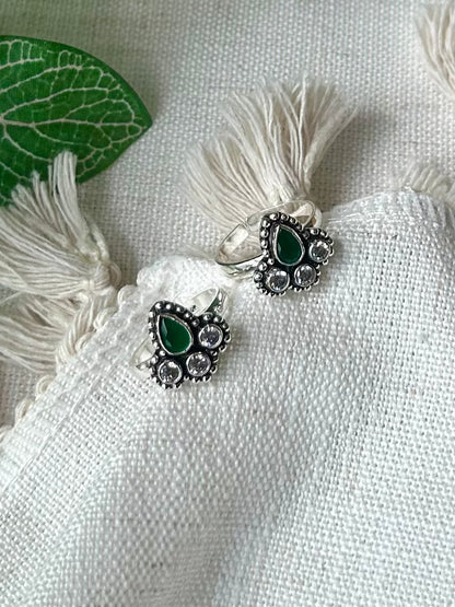 Chandrika • சந்திரிகா • 925 Silver Toe Rings