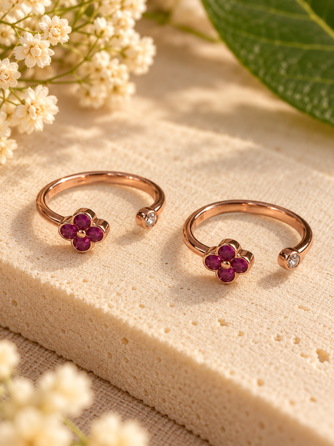 Kayal • கயல் • 925 Silver Rose Gold Toe Rings