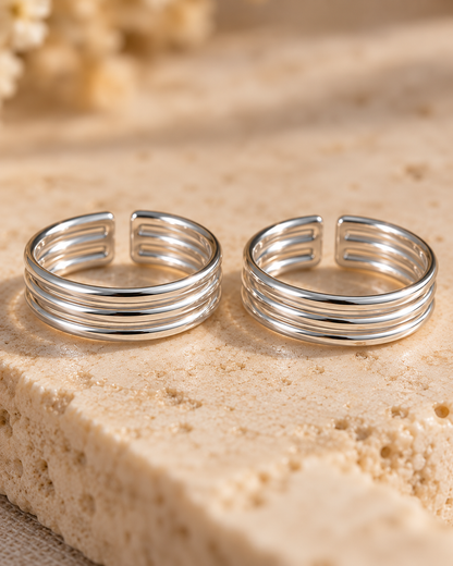 Moovi • மூவி • 925 Silver Toe Rings