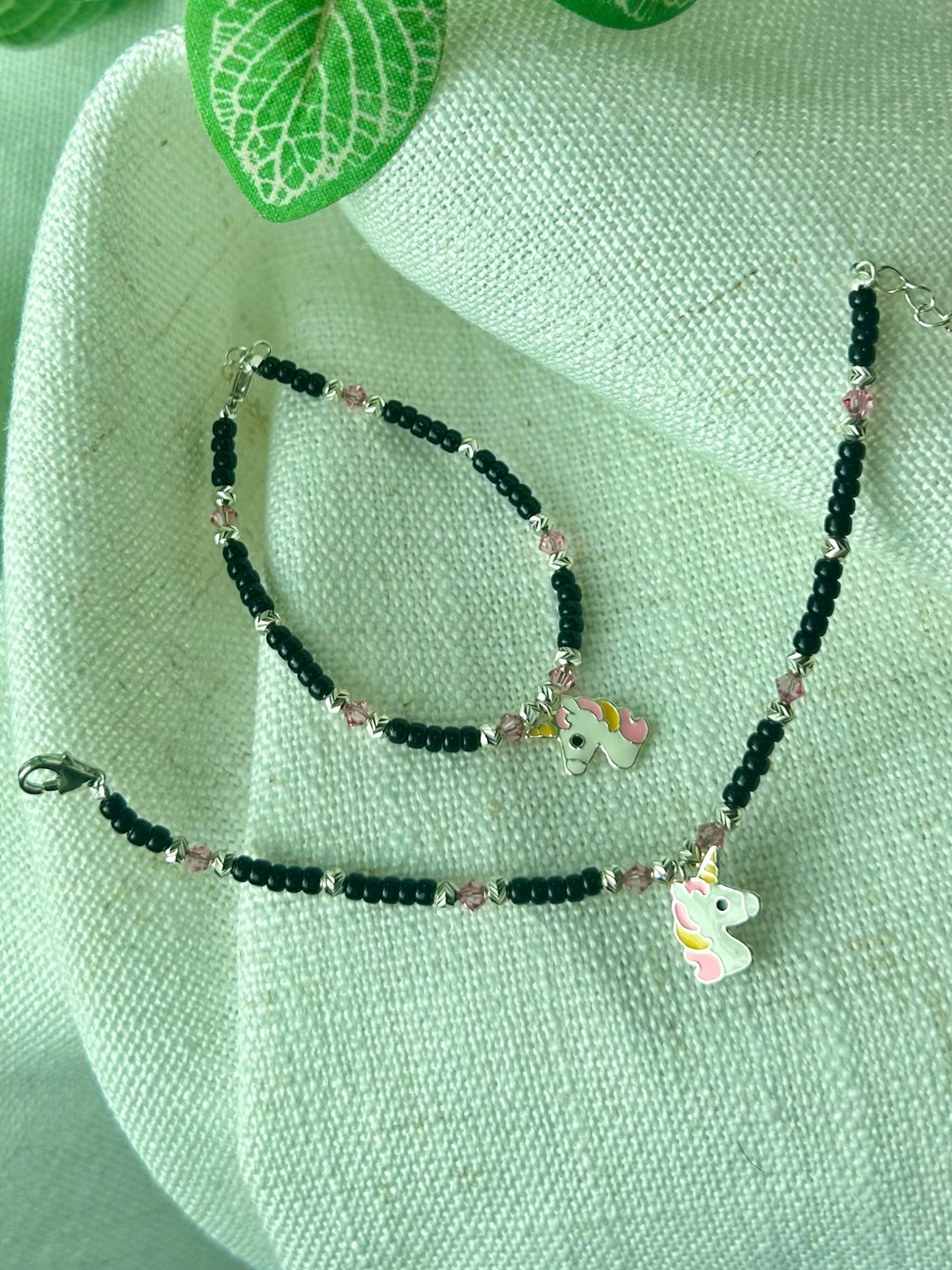 Kanavu • கனவு • 925 Silver Baby Anklet/Bracelet Pair