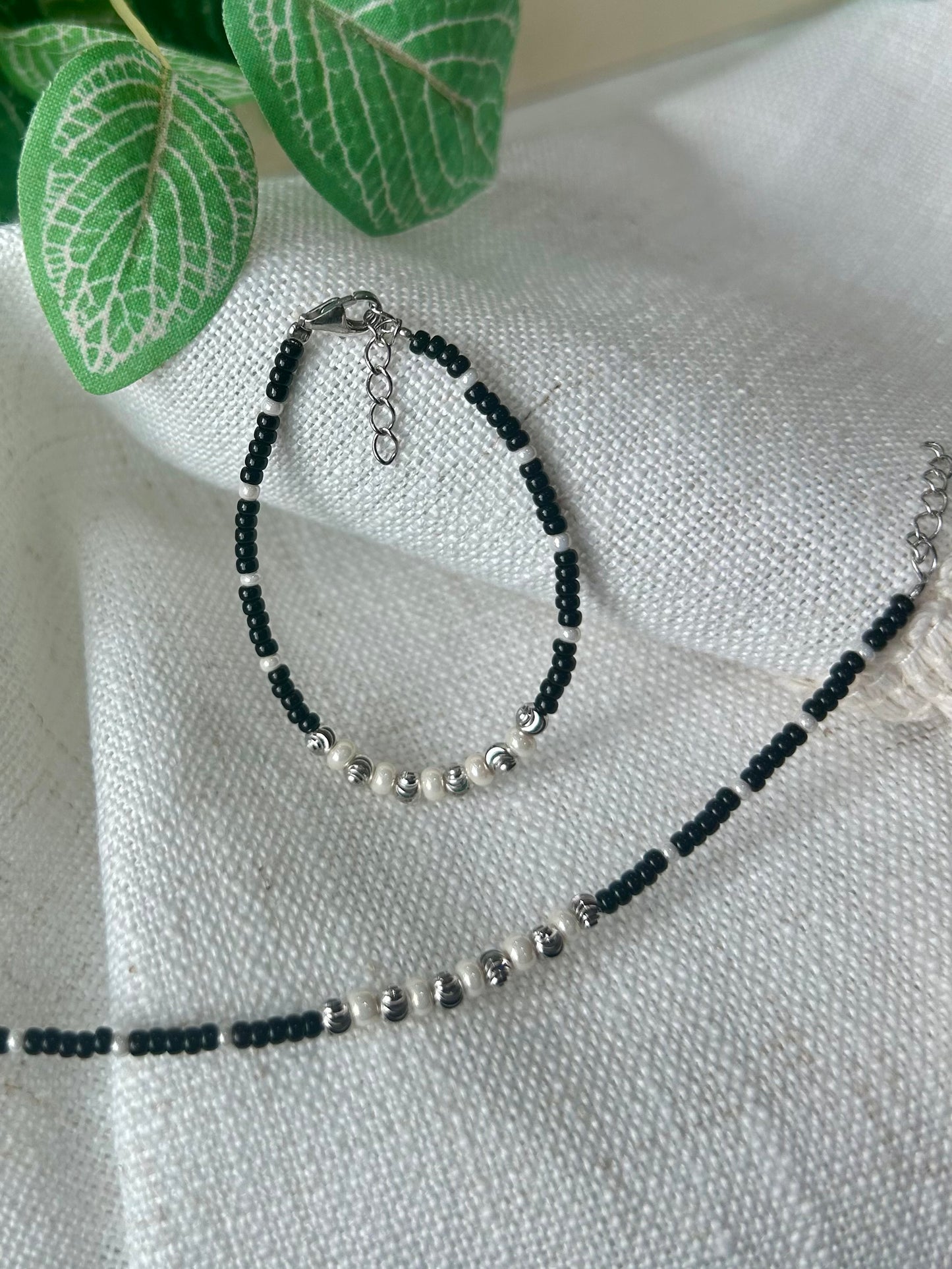 Nirmala • நிர்மலா • 925 Silver Baby Anklet/Bracelet Pair