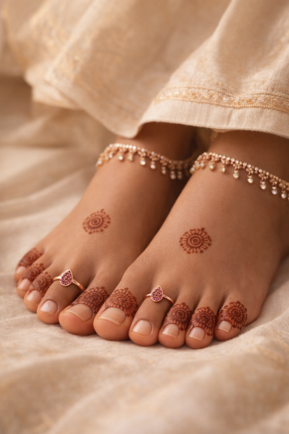 Manisha • மானிஷா • 925 Silver Toe Rings