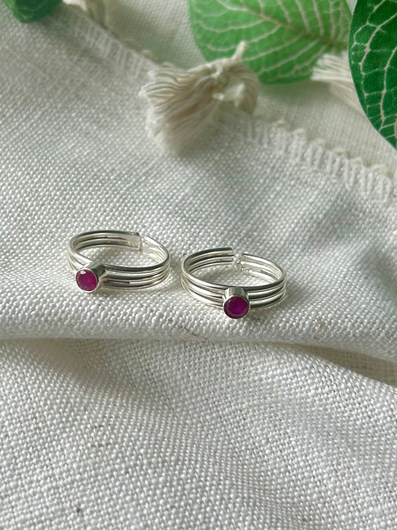 Aruna • அருணா • 925 Silver Toe Rings