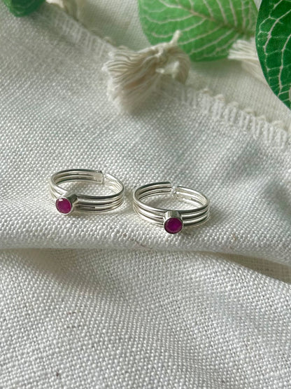 Aruna • அருணா • 925 Silver Toe Rings