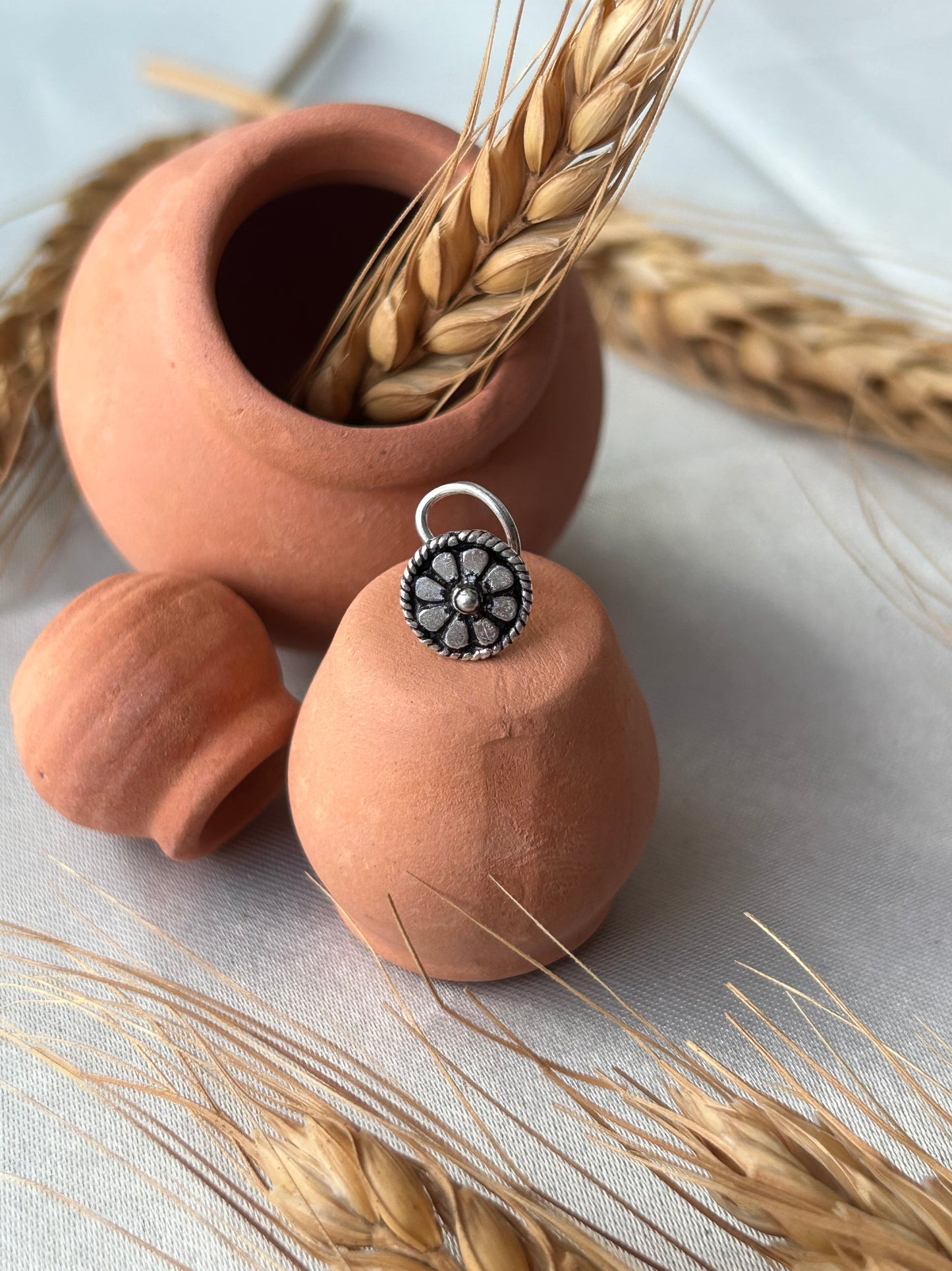 Diya • தியா • 925 Silver Corkscrew Nose Stud