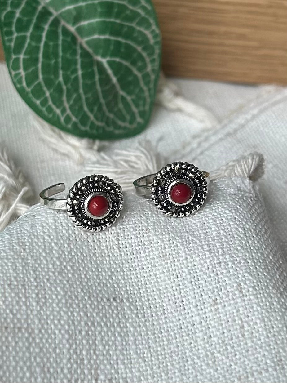 Sindhoori • சிந்தூரி • 925 Silver Toe Rings