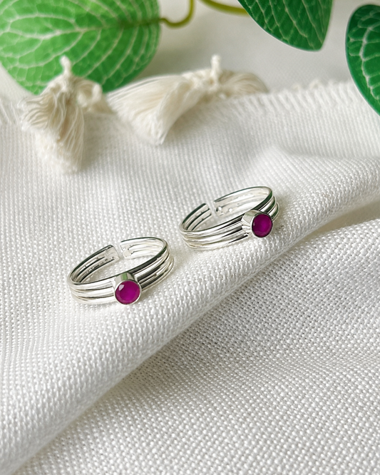 Aruna • அருணா • 925 Silver Toe Rings