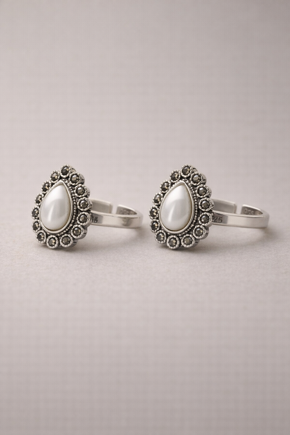 Mazhaithuli • மழைதுளி • 925 Silver Toe Rings