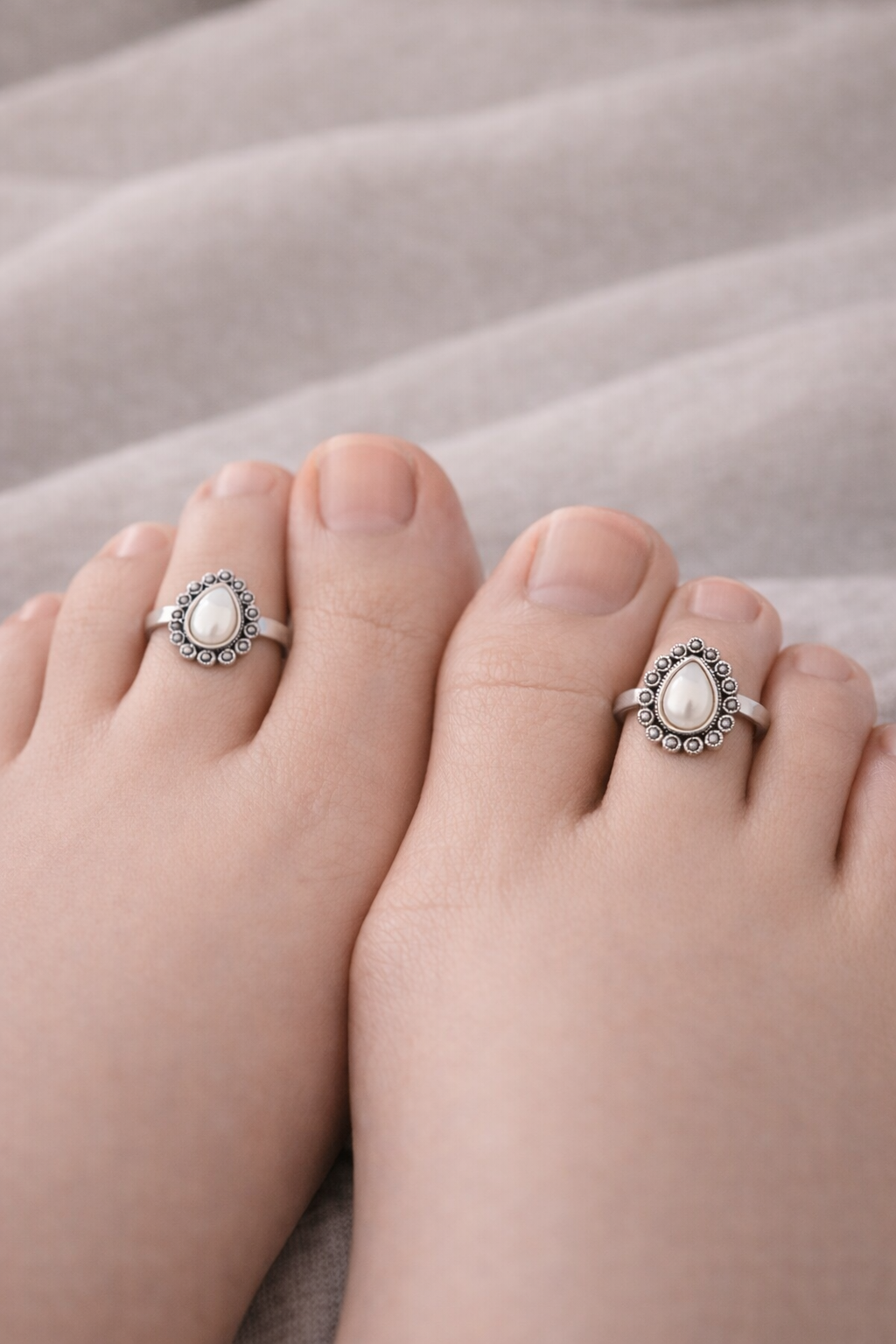 Mazhaithuli • மழைதுளி • 925 Silver Toe Rings