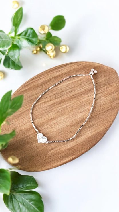Anbu Ithazh • அன்பு இதழ் • 925 Silver Bracelet • Rose Gold Polish