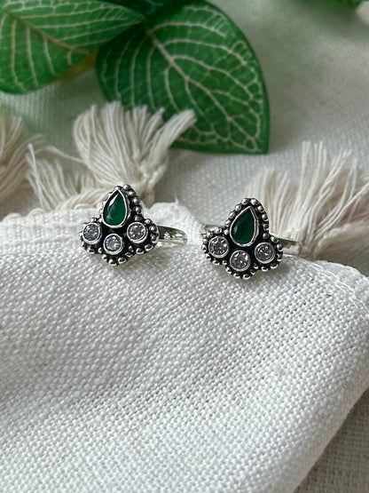 Chandrika • சந்திரிகா • 925 Silver Toe Rings
