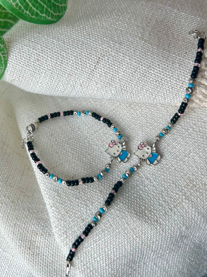 Chinnu • சின்னு • 925 Silver Baby Anklet/Bracelet Pair