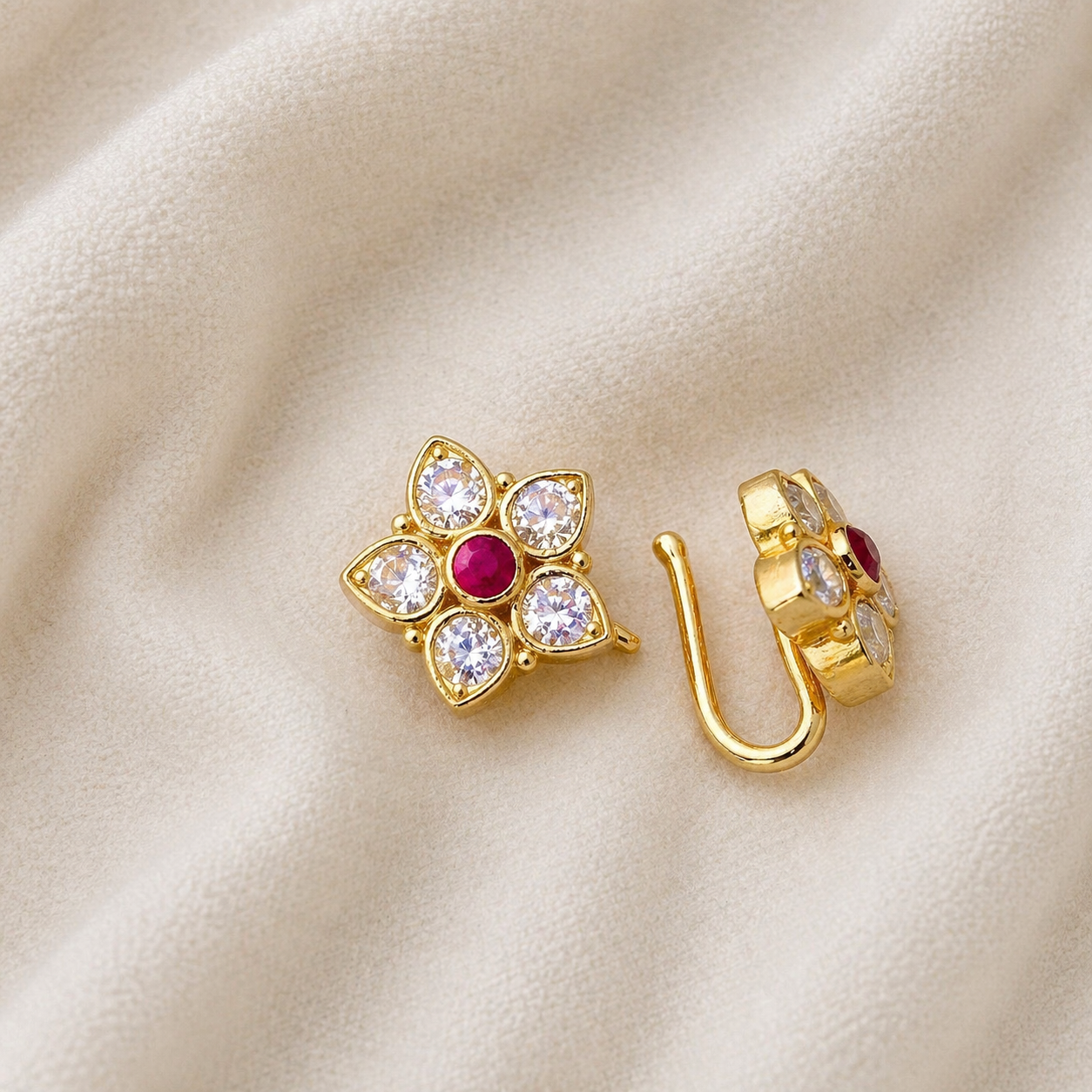 Bargavi • பார்கவி • 925 Silver Nose Pin