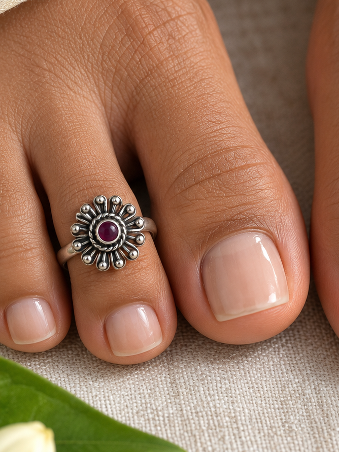 Sudarvizhi • சுடர்விழி • 925 Silver Toe Rings