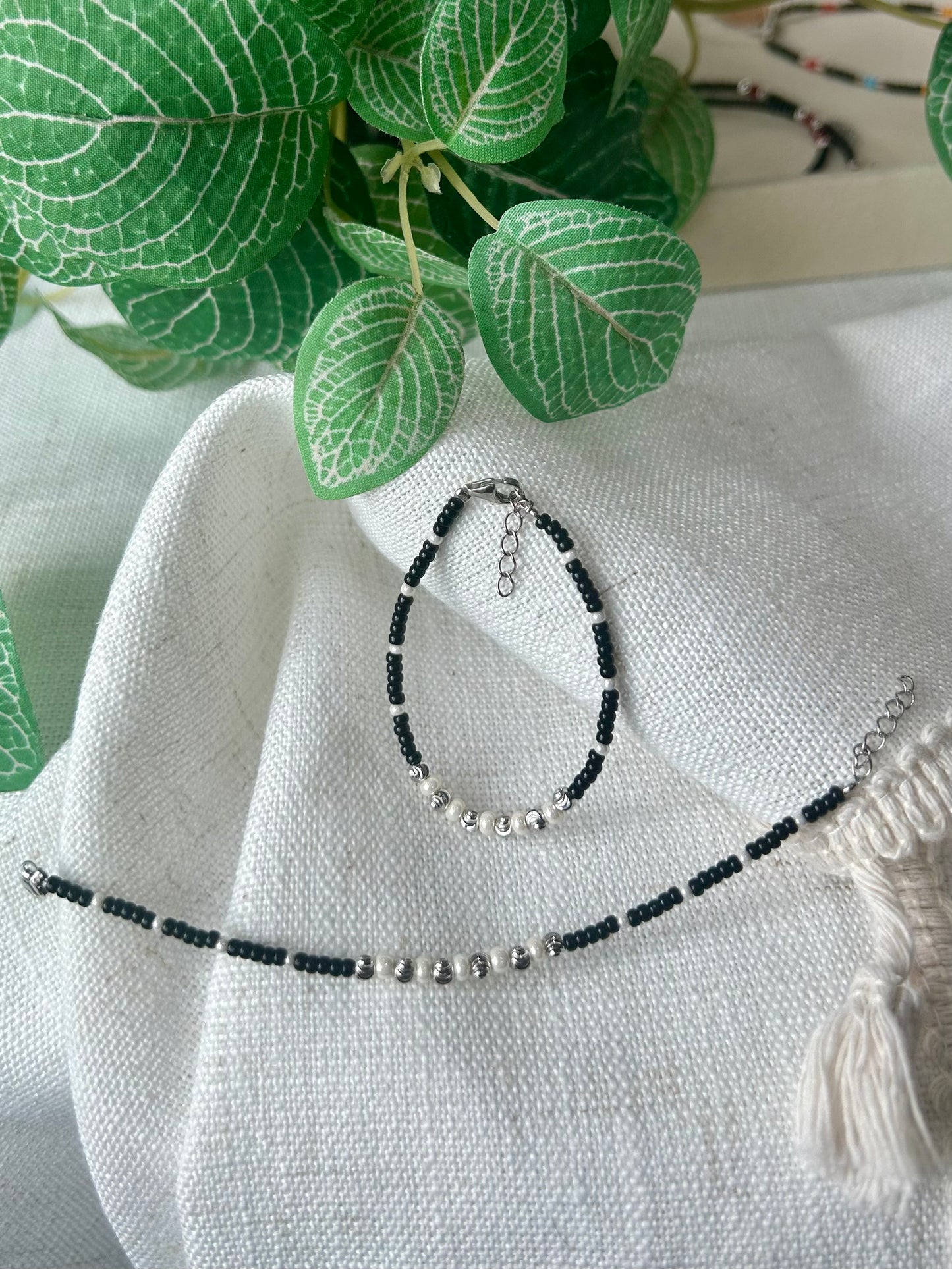 Nirmala • நிர்மலா • 925 Silver Baby Anklet/Bracelet Pair