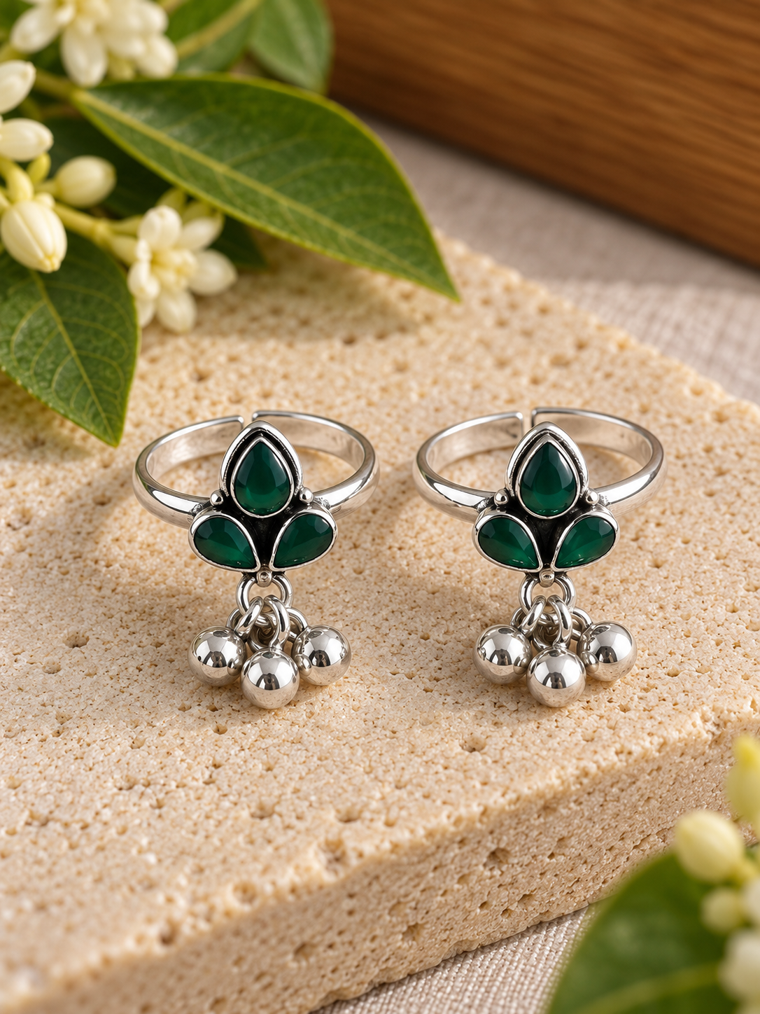 Thazhai • தழை • 925 Silver Toe Rings
