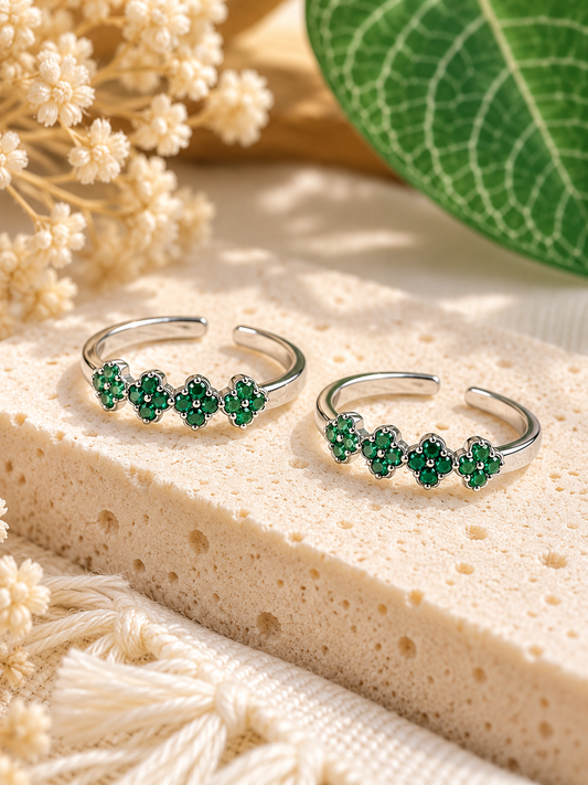 Malari • மலரி • 925 Silver Toe Rings