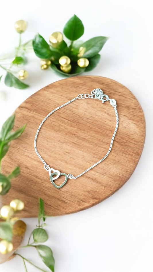 Irattai Kaadhal Kodu • காதல் கோடு • 925 Silver Bracelet