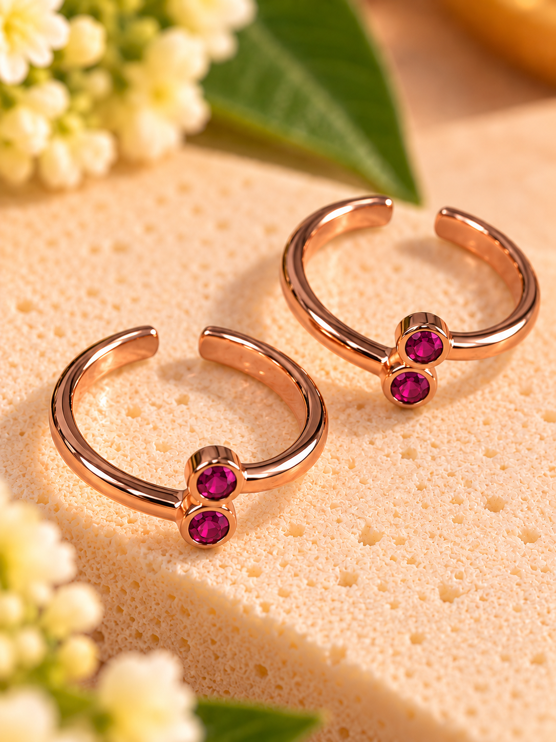 Ranjani • ரஞ்சனி 925 Silver Rose Gold Toe Rings