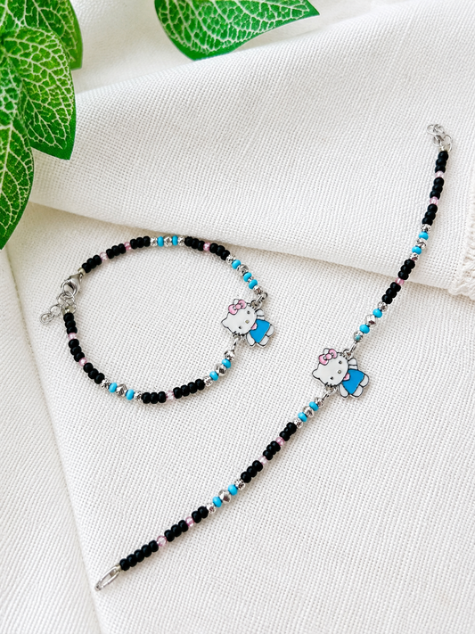 Chinnu • சின்னு • 925 Silver Baby Anklet/Bracelet Pair