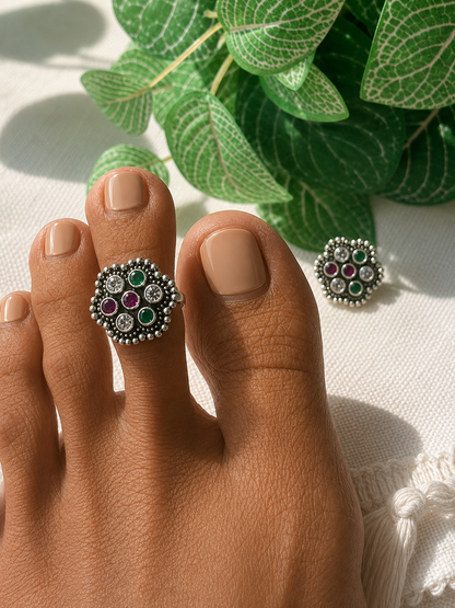 Chandramathi • சந்திரமதி • 925 Silver Toe Rings